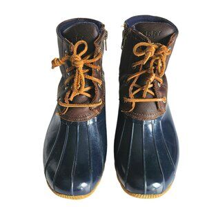 Sperry Saltwater Tan/Navy Boots